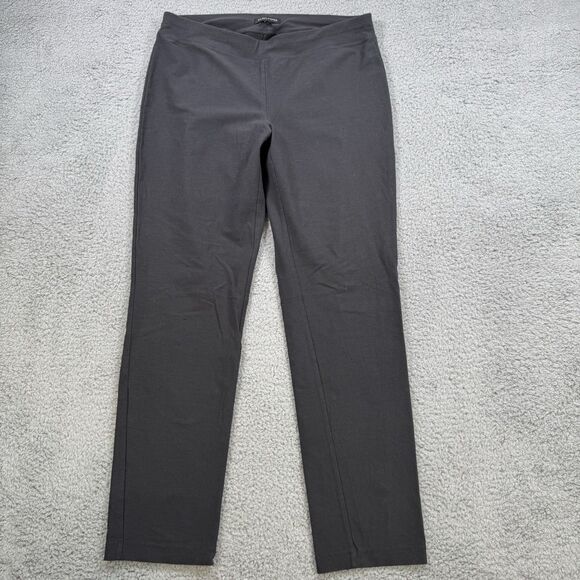 Eileen Fisher Pants Womens S Grey Pull On Stretch Comfort Casual - Picture 1 of 11